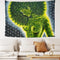Brccee AC Wall Tapestry Beauty green marijuana weed leaf Hippie African American Women Tapestry Wall Hanging Home Decor 60x80 inches For Bedroom L...