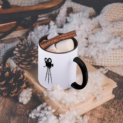 3dRose mug_163770_4 Film - Two Tone Black Mug, 11oz...