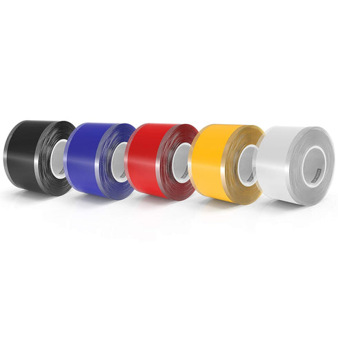 LLPT Self Fusing Silicone Tape 5 Pack Multiple Thickness Premium Grade Miracle Silicone Rubber Wrap Tape for Hose Emergency Repair Barbell Pull Up...
