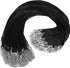 100Pcs Premium Leather Necklace Chains Bracelet Cord with Clasps for Pendants, Bulk Waxed Rope Necklace String, Black , 18" for Jewelry Making Sup...