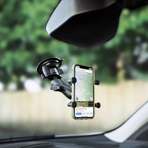 RAM MOUNTS Twist-Lock Composite Suction Cup Base with Ball RAP-B-224-1U with B Size 1" Ball...