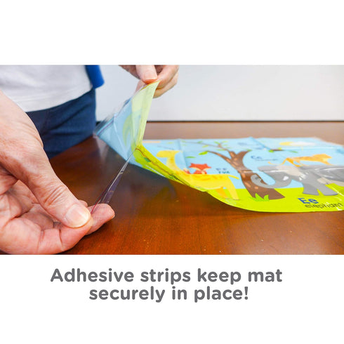 Neat Solutions Table Topper Disposable Stick-on Placemats in Reusable Package, Gender Neutral, 12" x 18", 60 Count (Pack of 1) (Styles May Vary)...