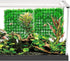 2PCS Hermit Crab Climbing Toys, 10 x 10 Inch Square Plastic Aquarium Grass Mat Decoration with 8 Suction Cups Hermit Crab Plants Lawn Supplies Her...