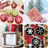 20 Pieces Christmas Snowflake Stencil Reusable Stencils Plastic Let it Snow Holiday Stencils for Window Glass DIY Crafts Wall Doormat Wood (20 Sno...