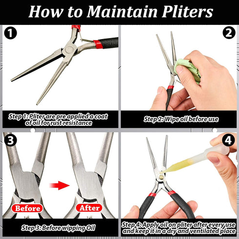 10 Pieces Metal DIY Model Tool Sets Tab Edge Cylinder Cone Shape Bending Assist Tools and Nozzle Pliers Flat Nose Pliers Needle Nose for 3D Metal ...