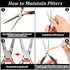 10 Pieces Metal DIY Model Tool Sets Tab Edge Cylinder Cone Shape Bending Assist Tools and Nozzle Pliers Flat Nose Pliers Needle Nose for 3D Metal ...
