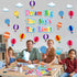 TaoBary 84 Pcs 3D Hot Air Balloon Honeycomb Bulletin Board Set Caterpillars Balloon Bulletin Board Cutouts Honeycomb Apple Popcorn Classroom Bulle...