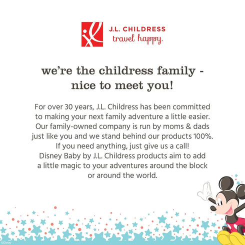 Disney Baby by J.L. Childress Full Body Portable Changing Pad - Disney Travel Essential - Padded, Waterproof, Foldable Diaper Changing Pad - Extra...
