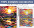 Benjenes Nature Landscape Diamond Painting Kits for Adults Forest Sunset Diamond Art Kits 5d Round Diamond Full Drill Diamond Arts DIY Gem Art Cra...