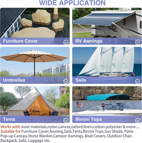 Canvas Repair Patch 9×11 Inch 3Pcs Waterproof Self-Adhesive Fabric Repair Patch for Tents,Boat Cover,Pop Up Canopy,Patio,Bags,Car Seats,Sofas,Furn...