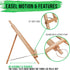 US Art Supply 14 inch Tall Medium Tabletop Display A-Frame Easel (1-Each), Accommodates canvas art up to 12" high...