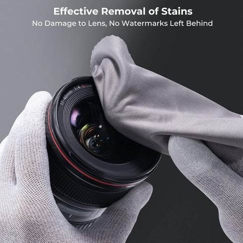 K&F Concept 10 Pack Lens Cleaning Cloth 15X18CM, Washable Reusable Microfiber Cleaning Cloth for Camera Lenses, Glasses, Screens, Cameras, Eyeglas...