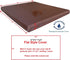 Dogbed4less 1 Pack Internal Duvet Case Waterproof Zipper Dog Bed Cover for Medium Large 37"x27"X4" Memory Foam Pad Pet Bed - 41"X31" FLAT...