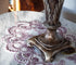 White Mauve Rose Jacquard Lace Doily, Placemats, Dresser Scarf, Table Runner (14Wx21L Set of 2)...