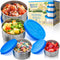 Stainless Steel Lunch Box With Lids - Metal Snack Containers For Lunch Box 4 Pack...