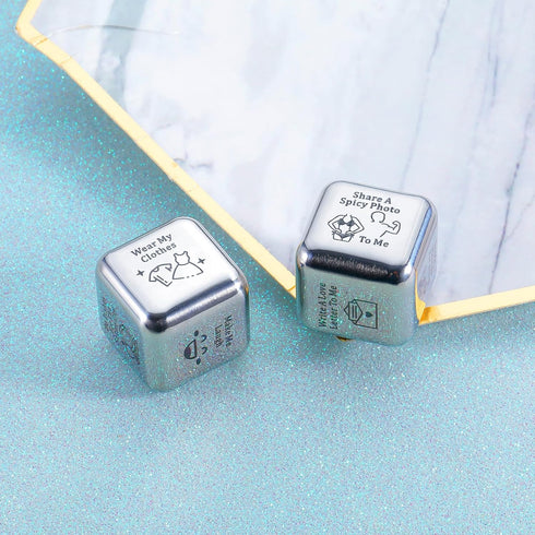 Funny Iron Gifts for 6th Anniversary - 6 Year Wedding for Her Him Date Night Ideas for Couples Food Decision Dice Christmas Birthday Gifts for Boy...