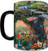 Morphing Mugs Disney - Alice in Wonderland - Thomas Kinkade - One 11 oz Color Changing Heat Sensitive Ceramic Mug – Image Revealed When HOT Liquid...