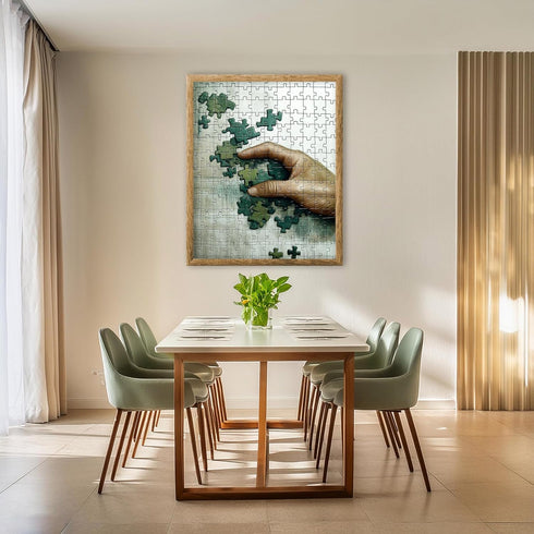 Posterizer 1 pcs-cute unique puzzle pieces art-Abstract & Modern Art Gift for Art Lovers Decorations for Bedroom, Office, Living Room - unframed w...