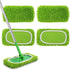 Set of 4 Reusable Microfiber Mop Pads Compatible with Swiffer Sweeper, Dry Sweeping Cloths, Washable Wet Mopping Cloth Refills for Floor Cleaning ...