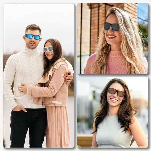 Yogo Vision Fit Over Wrap Sunglasses Polarized Lens Wear Over Eyeglasses 100% UV Protection for Men and Women...