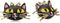 Betsey Johnson Cat Stud Earrings Pink Stud Earrings...