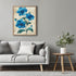 Posterizer 1 pcs-vibrant blue pretty flowers for chic decor-Floral & Botanical Art-Abstract & Modern Art-Decor for Home & Office- UNFRAMED Wall Ar...