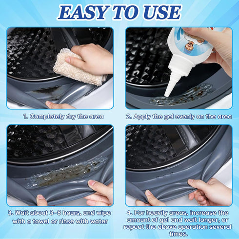 Home Remover Gel, 8 Fl Oz Household Washing Machine Cleaner, Best For Refrigerator Tiles Grout Sealant Bathroom, Grout Cleaner Helps Clean Home Ki...