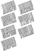 Hardline Products USA Series 800 Factory Matched 3-Inch Boat & PWC Registration Number Kit - Silver/Black - SIBLK800...