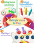 Baby Sensory Montessori Toy for 6-12-18 Months, Pull String Silicone Teething Toy, Birthday Gift Travel Toy for 1 2 Year Old Boy Girl Infant Toddl...