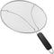 Large Splatter Screen for Frying Pan, 15 Inch Stainless Steel Grease Splatter Guard, Mesh Frying Screen Keeps Kitchen Clean and Protects Skin From...