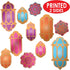Foil Lantern & Mandala Cutouts Pack of 2...
