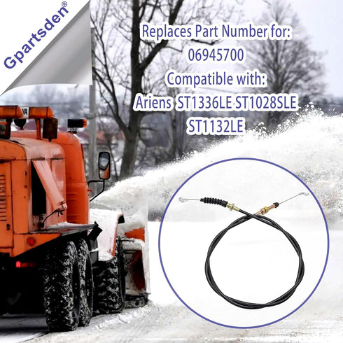 06945700 Deflector Control Cable for Ariens ST1336LE Snowthrower...