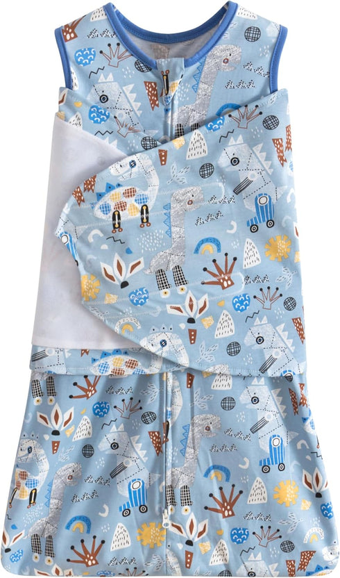 Baby Sleep Sack Baby Wearable Blanket 100% Cotton 2-Way Zipper Toddler Sleepsack, Soft Sleeping Sack for 0-6 Months Babies (Dinosaurs)...