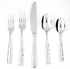 Fortessa Lucca Faceted 18/10 Stainless Steel Flatware Serving Spoon, 9-Inch...