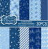 MIAHART 30 Sheets Merry Christmas Pattern Paper Set A4 Size 10 Designs Festival Decorative Craft Paper Double-Sided for Card Making Scrapbook, Blu...