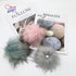 Furryvalley Faux Fur Pompom 6pcs DIY Crafts Fluffy Balls for Hat Shoes Scarves with Snap Fastener Removable Knitting Hat Horse Riding Hat Silk Acc...