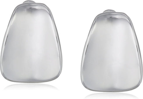 Robert Lee Morris Soho Silver Wide Wedge Clip-On Earrings...