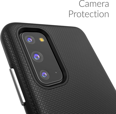 Crave Dual Guard for Samsung Galaxy S20 Case, Shockproof Protection Dual Layer Case for Samsung Galaxy S20, S20 5G - Black...