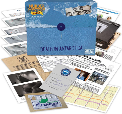 Murder Mystery Party, Death in Antarctica, Case File Game for 1+ Players, Ages 14 and Up...
