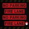 4 pcs 4 Inch FIRE Lane No Parking Stencil-Vinyl Self Adhesive Parking Lot Stencils-Pavement Letter Spray Painting Sticker Stencil-6x59" No Parking...