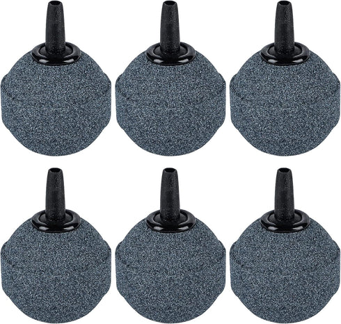 Pawfly Aquarium 1.2 Inch Air Stone Ball Bubble Diffuser Release Tool for Air Pumps Fish Tanks Small Buckets and Koi Ponds, 6 Pack...