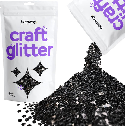 Hemway Craft Glitter 100g / 3.5oz Glitter Flakes for Arts Crafts Tumblers Resin Epoxy Scrapbook Glass Schools Paper Halloween Decorations - Super ...