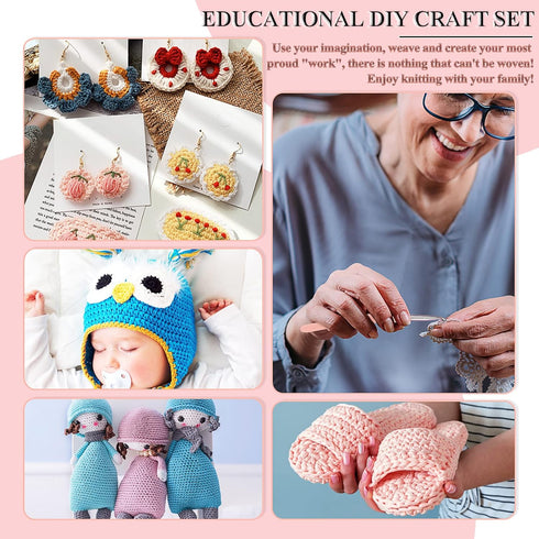 Coopay Ergonomic Crochet Hooks Set Knitting & Crochet Supplies, 8pcs Soft Grips Crochet Needles for Crocheting, Size from 2.5mm to 6.0mm, Ergonomi...