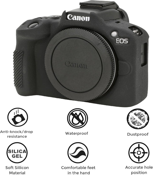 Case for Canon EOS R50, EOS R50 Camera Silicone Protective Case, Lightweight, Anti-Scratch Slim Fit Soft Skin, EOS R50 Accessories, AEXUTDA Bag fo...