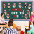 68 Pcs 4th of July Bulletin Board Decorations Hats off to USA Bulletin Board Hollow Cutouts American Flag Bulletin Board Border for Independence D...