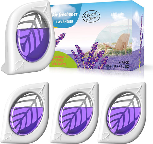 Air Freshener for Home, 4 Pack, Lavender Essential oils, Odor Eliminator for Small Area Closets Bathroom Pets Strong Odor, Up to 120 Days...