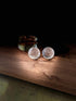 Golf Ball Whiskey Chillers and Pouch for Freezer - Set of 2 - Crystal Glass Whiskey Stones for Chilling Vodka, Whiskey, and Scotch - Each Stone Ke...