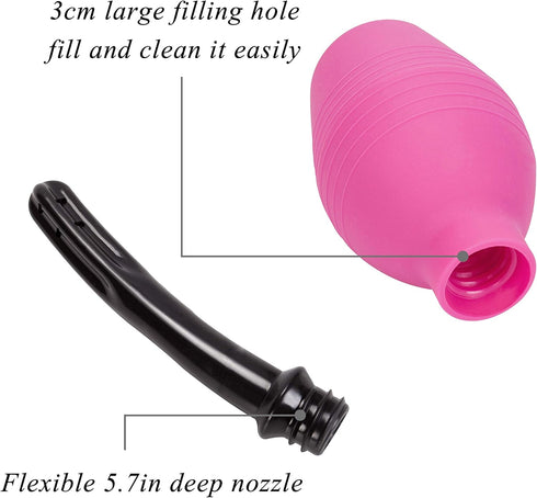 Enema Bulb for Men or Women - Douche Cleaner - 310 ml Capacity (Purple Color)...