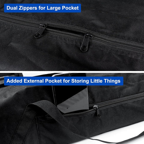 Tripod Carrying Case - 27 Inch 600D Oxford Tripod Bag with Shoulder Straps and Dual Handles Full Zippers for Lights, Cameras, Microphone Stands, M...