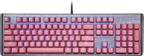 Cooler Master PBT Doubleshot Backlit Keycap Upgrade Set Sakura Pink for Mechanical Keyboards, Compatible with Standard US 104 Layout Keyboards (KC...